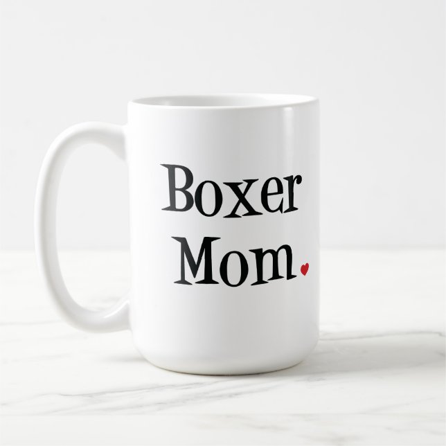 Boxer Mom Mug (Left)