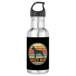 Boxer Mom Retro Sunset Dog 532 Ml Water Bottle