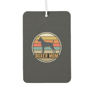 Boxer Mom Retro Sunset Dog Air Freshener