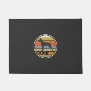 Boxer Mom Retro Sunset Dog Doormat