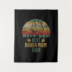 Boxer mom tapestry