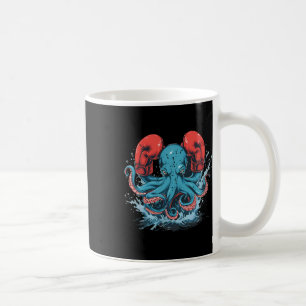 Boxer Octopus Lover Ocean Sea Creature Kickboxing Coffee Mug