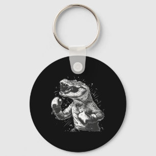 Boxer Octopus Lover Ocean Sea Creature Kickboxing  Keychain