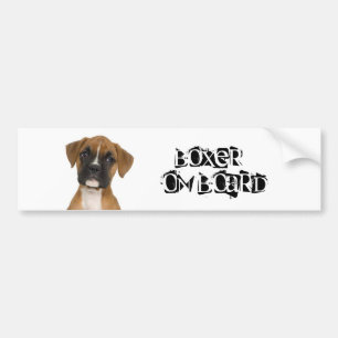 Boxer on Board Bumper Sticker