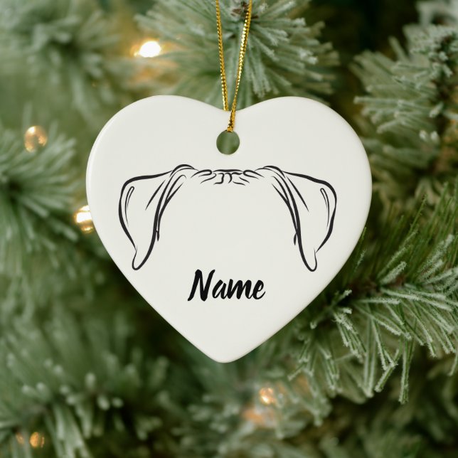Boxer Ornament - PAWSitively Obedient  (Tree)