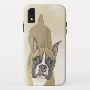 Boxer Painting - Cute Original Dog Art iPhone XR Case