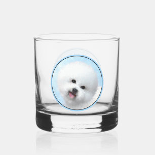Boxer Painting - Cute Original Dog Art Whiskey Glass