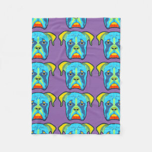 Boxer Pattern Pop Art Fleece Blanket