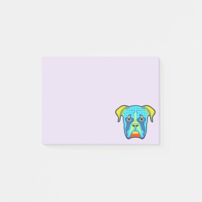 Boxer Pattern Pop Art Post-it Notes (Front)