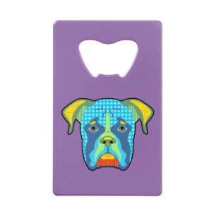 Boxer Pattern Pop Art Wallet Bottle Opener