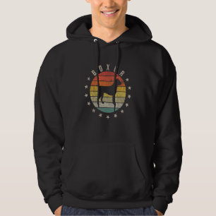 Boxer Paw Vintage Retro Dad Mom Women Pet Hoodie