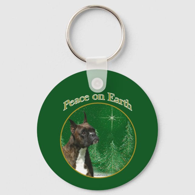 Boxer Peace Keychain (Front)