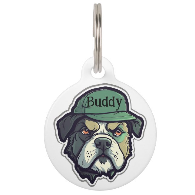 Boxer Personalize Pet Tag (Front)