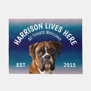 Boxer Personalized Dog Lover Doormat