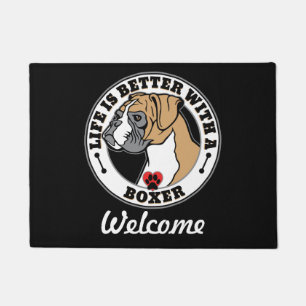 Boxer Personalized Life Is Better With A Boxer Doormat