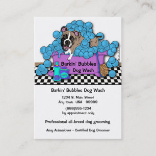 Boxer Pet Grooming Business And Appointment Card