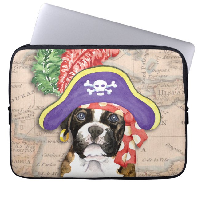 Boxer Pirate Laptop Sleeve (Front)