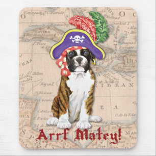 Boxer Pirate Mouse Pad