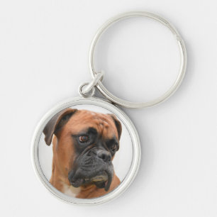 Boxer Portrait Keychain