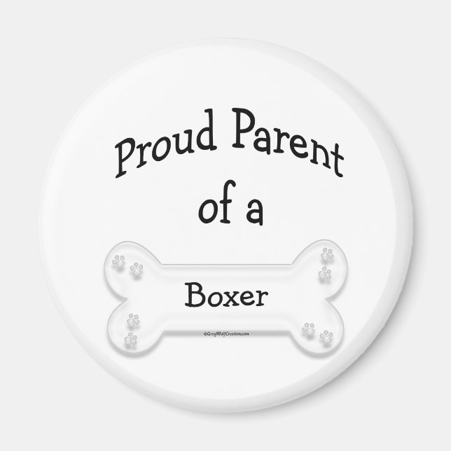 Boxer Proud Parent - Magnet (Front)