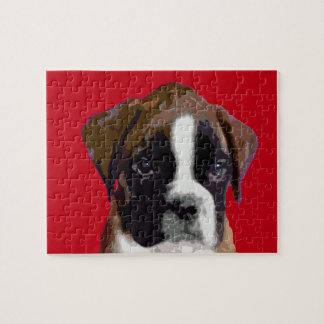 Boxer puppy dog jigsaw puzzle