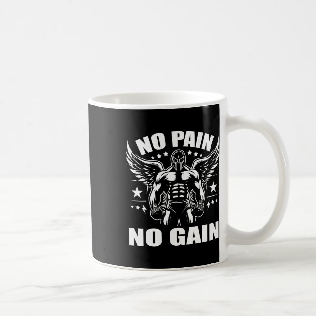 Boxer Quotes No Pain No Gain Sign No Pain No Gain  Coffee Mug (Right)