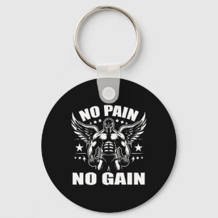 Boxer Quotes No Pain No Gain Sign No Pain No Gain  Keychain