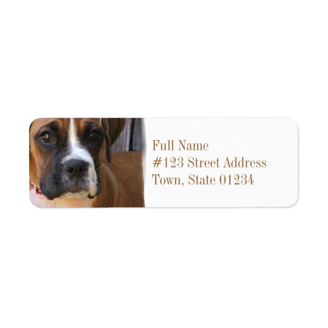 Boxer Rescue Return Address Label (Front)