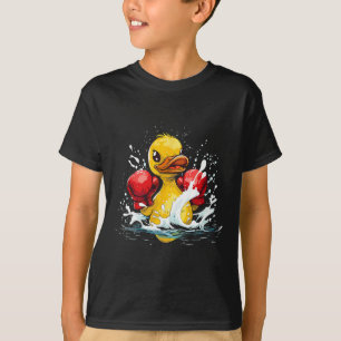 Boxer Rubber Duck With Boxing Gloves Kickboxing Fu T-Shirt