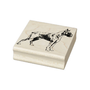 Boxer Rubber Stamp