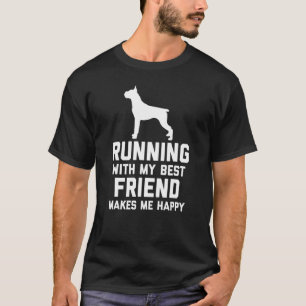 Boxer Running Runners Dog T-Shirt