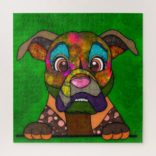 Boxer sale chien visage puzzle