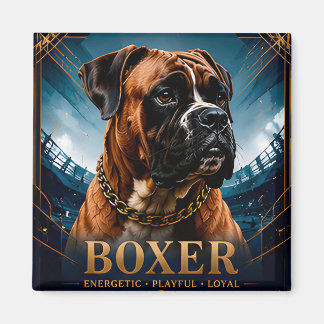Boxer Signature Family Collection Magnet