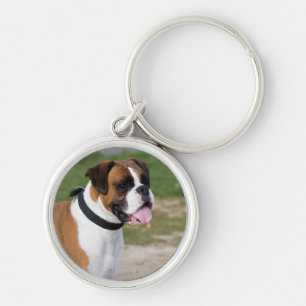 Boxer Sitting Keychain