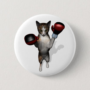 Boxer Tabby 2 Inch Round Button