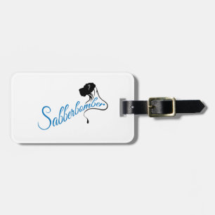 Boxer Text Hund Dog Luggage Tag