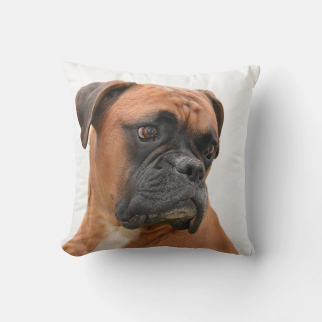 boxer throw pillow (Front)