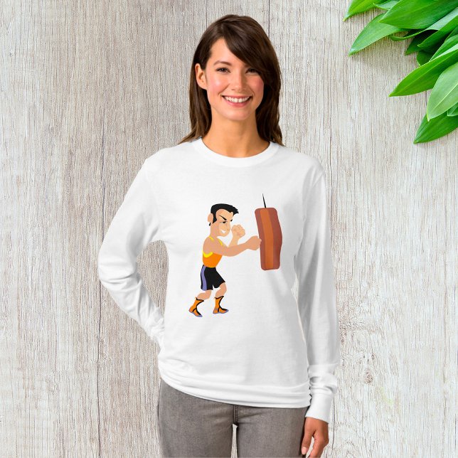 Boxer Training with Punching Bag T-Shirt (Creator Uploaded)