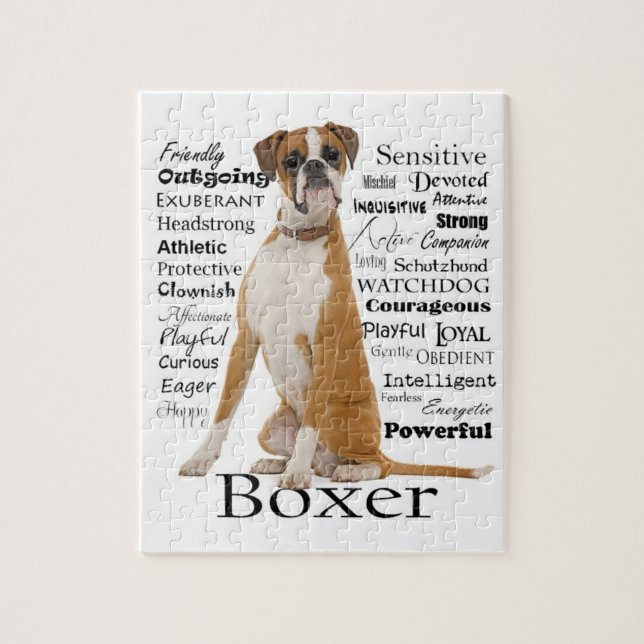 Boxer Traits Puzzle (Vertical)