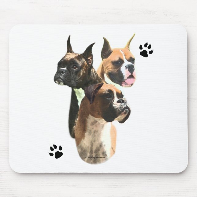 Boxer Trio Mouse Pad (Front)