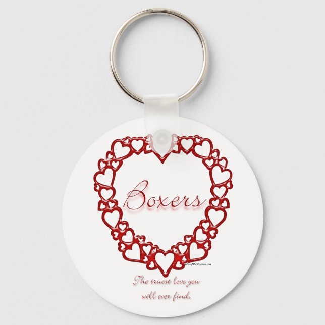Boxer True Love - Keychain (Front)