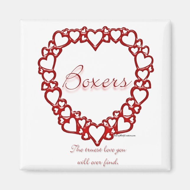 Boxer True Love Magnet (Front)