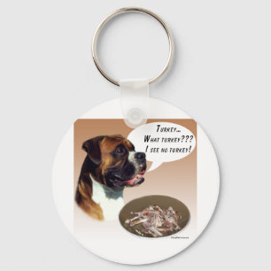 Boxer Turkey Keychain