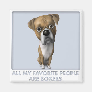 Boxer (Uncropped) Favourite Magnet