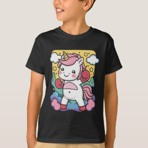 Boxer Unicorn With Boxing Gloves Loves Boxing  T-Shirt