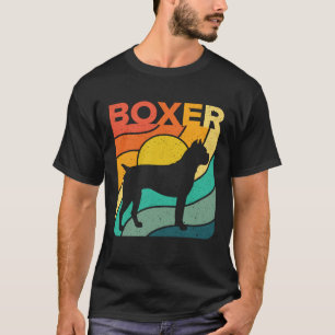 Boxer Vintages Retro Dog  Mum Dad T-Shirt