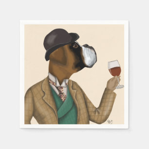 Boxer Wine Snob Napkin