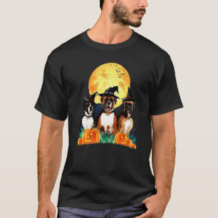 Boxer Witch Pumpkin Jack o lantern Halloween Costu T-Shirt