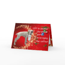 Boxer with Coffee Christmas