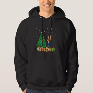 Boxer Xmas Tree Lighting Santa Hat Boxer Christmas Hoodie